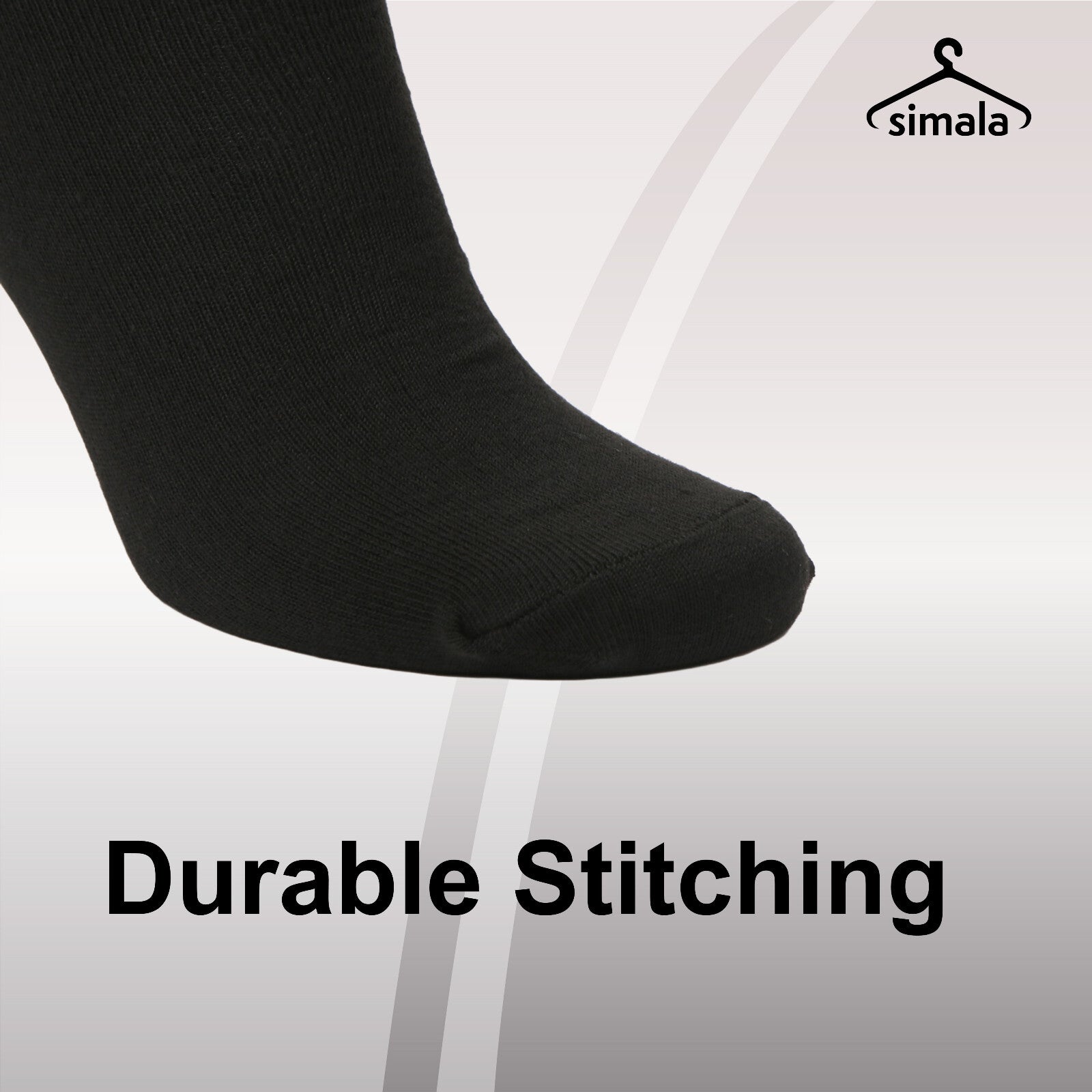Mens Black Socks 12 Pairs Cotton Rich Socks Mens