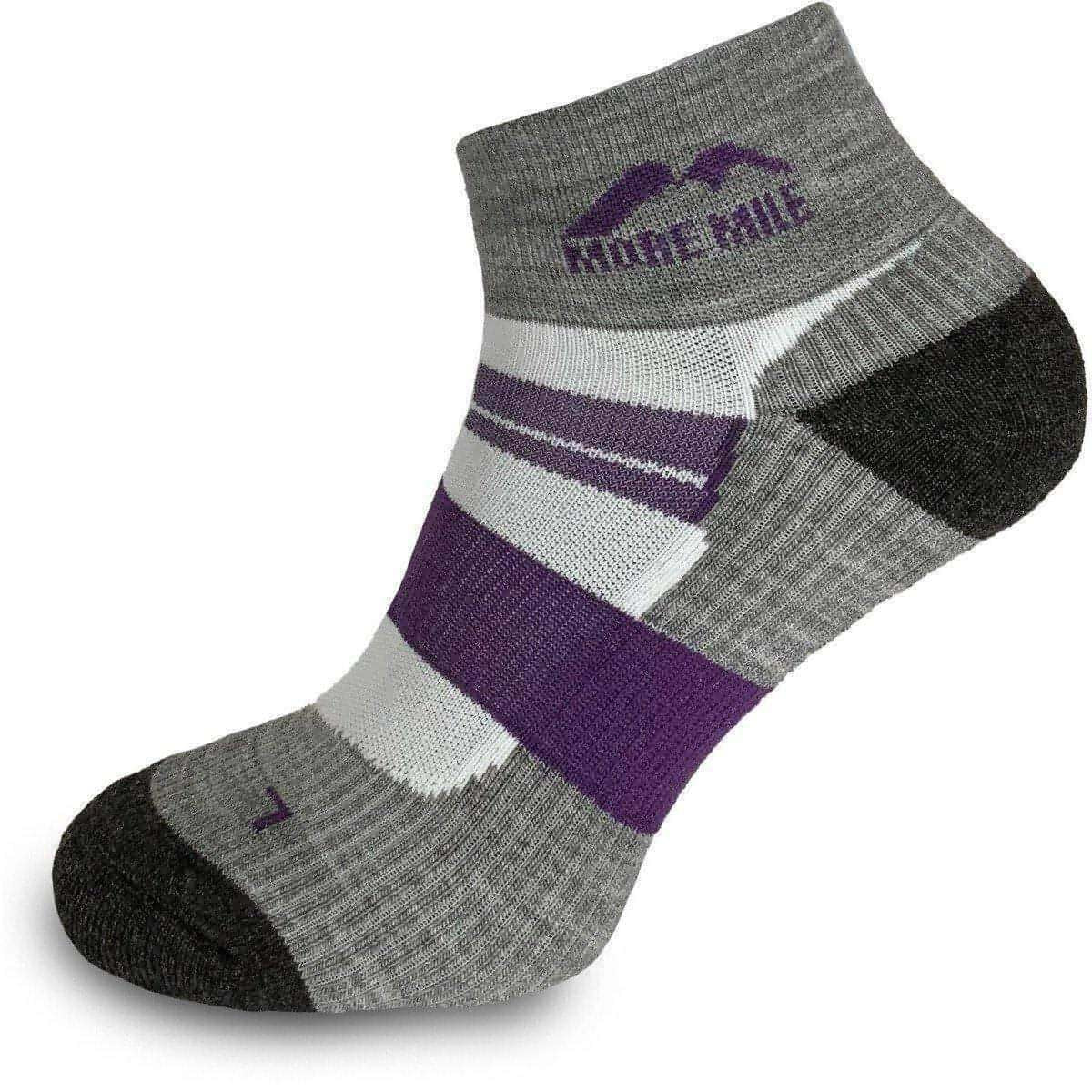 More Mile Womens Endurance 5 Pack Coolmax Cushioned Running Ankle Socks